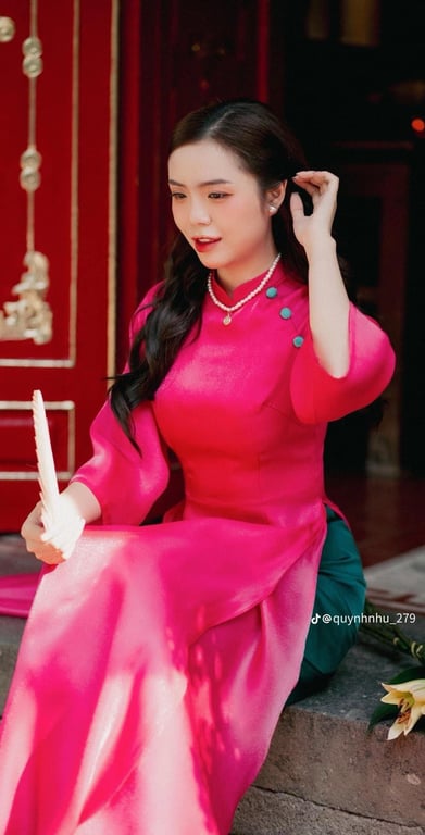 AD BỐNG 4 tà hồng sen cúc xanh S/M/L