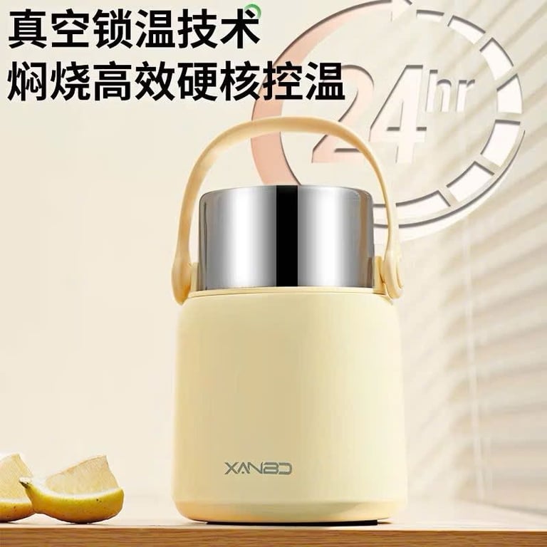 HỘP ĐỰNG THỨC ĂN GIỮ NHIỆT INOX 304 XANBO 800ML