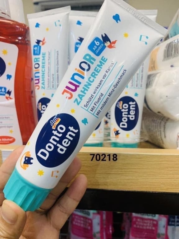 Kem đánh răng CHỐNG SÂU RĂNG trẻ em DONTO DENT JUNIOR