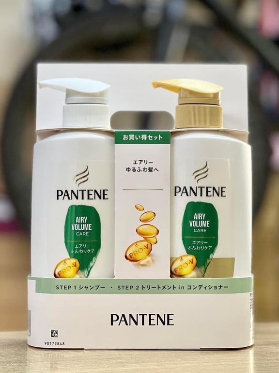 set quà tặng dầu gội + dầu xả Pantene Nhật (mỗi chai 270ml)