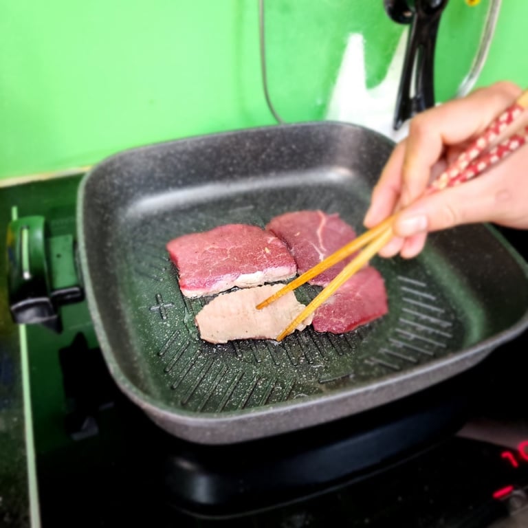 CHẢO VUÔNG ĐÁ ĐÚC BENNIX này đa năng