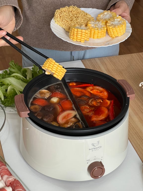 Nồi lẩu điện 2 ngăn Kaiyo
