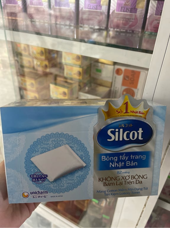 Bông tẩy trang uni h/82m silcot