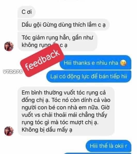 bộ dầu gội gừng gần 1000ml thái lan