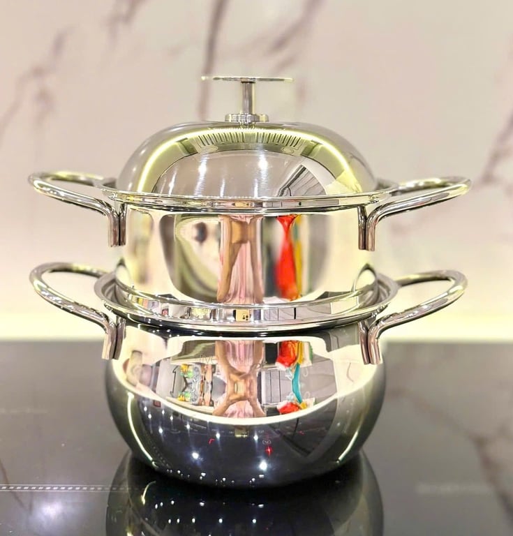 BỘ NỒI FIVESTAR BABY 3 MÓN – 3 LỚP ĐÚC LIỀN NGUYÊN KHỐI INOX 304