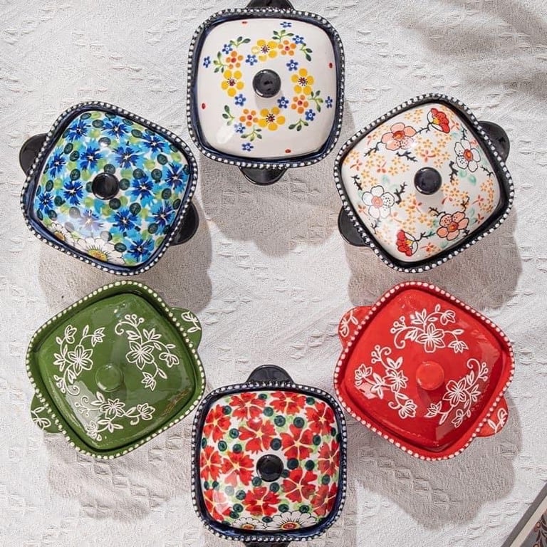 thố 400ml hoa văn vintage