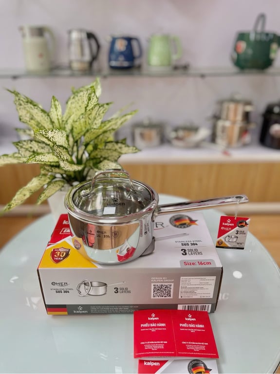 QUÁNH INOX 3 LỚP LIỀN KHỐI KALPEN EMER EM16 - SIZE 16CM