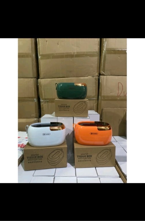 Hộp đựng giấy ăn lò xo để bàn sang trọng Nrbasket