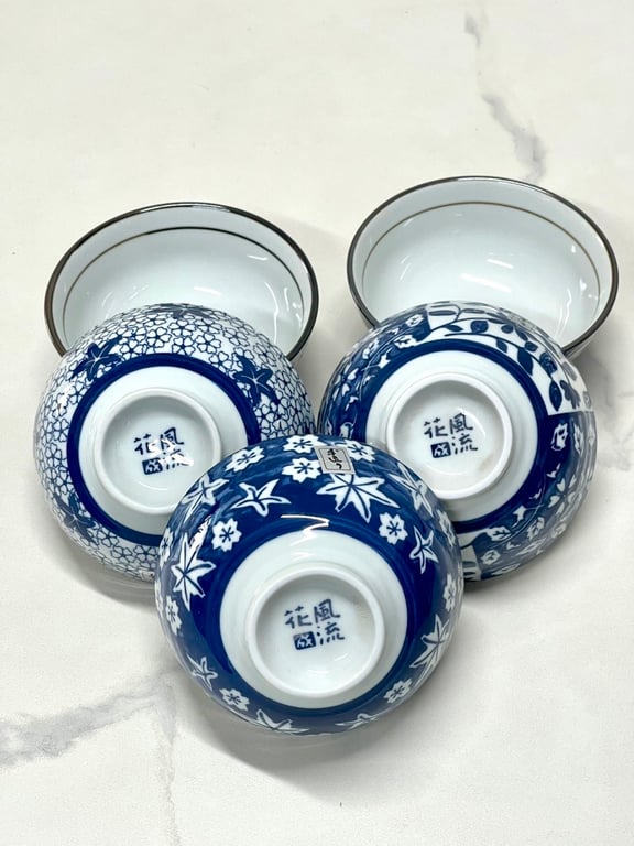Set 6 bát con sứ ceramic phong cách Nhật Bản