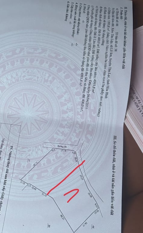 2500m2 tại Lỗ Sơn,Tân Lạc, Hoà Bình