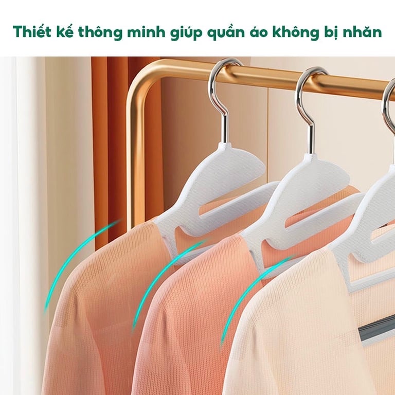 SET 20 MÓC QUẦN ÁO CHỐNG TRƯỢT