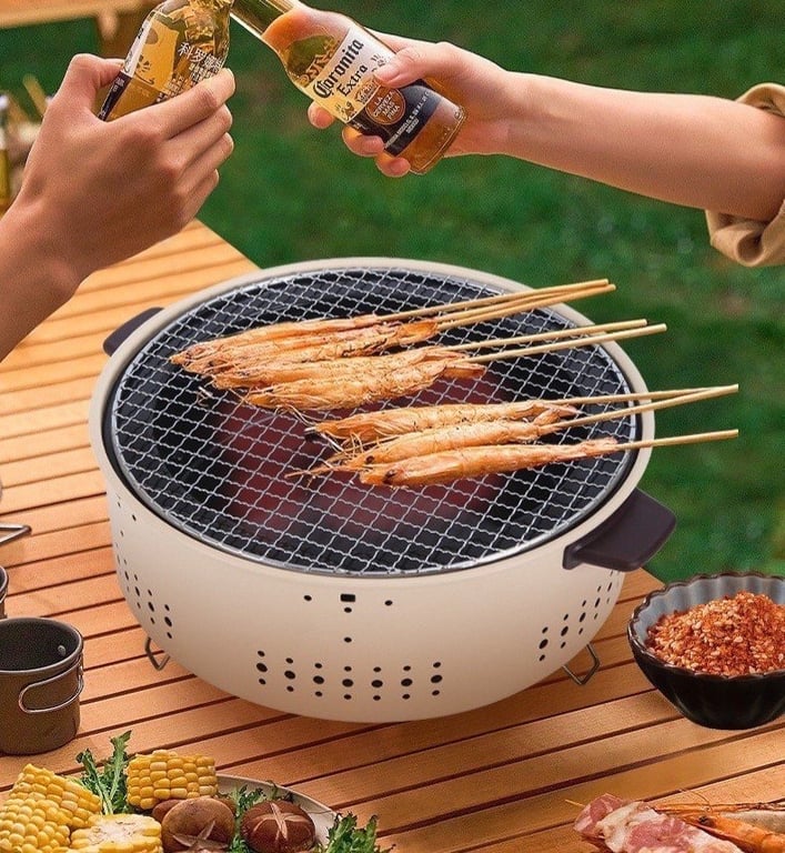 BẾP NƯỚNG THAN HOA CHỐNG NÓNG sz 32cm