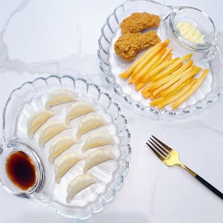 ĐĨA VỎ SÒ THỦY TINH PHA LÊ