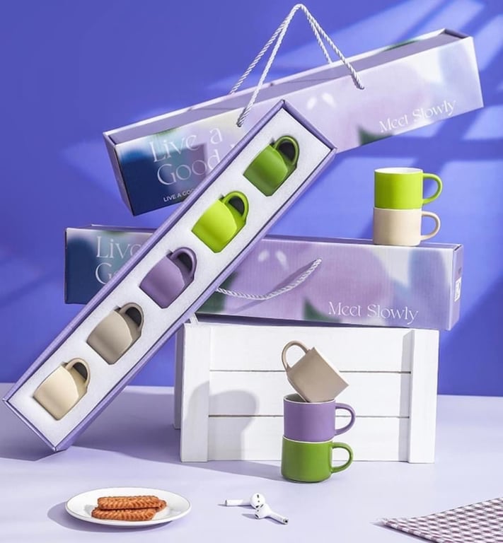 Set 5 cốc sắc màu 80ml