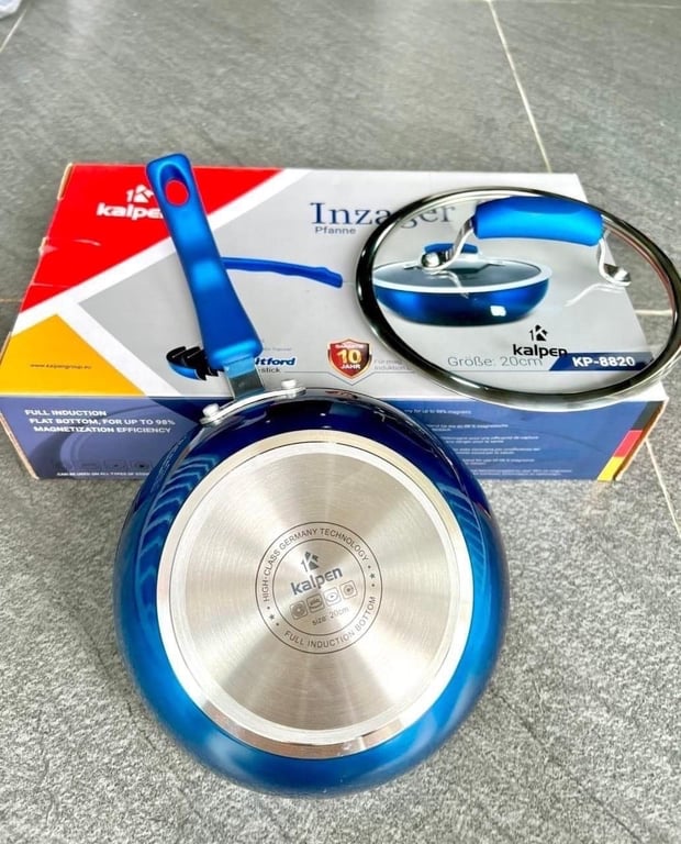 Chảo xào chống dính có nắp công nghệ Đức Kalpen size 20-24