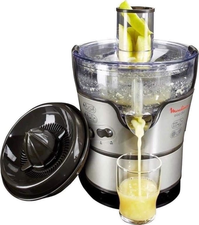 MÁY ÉP HOA QUẢ +VẮT ĐƯỢC CAM Moulinex Elea Duo JU385H (2 in 1)