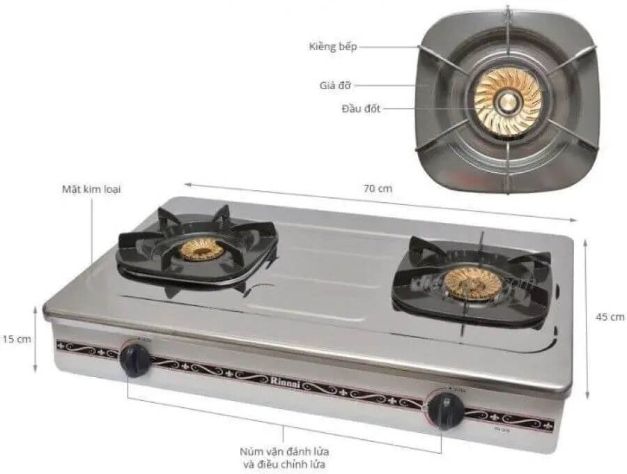 BẾP GAS RINNAI RV-375(SW)N