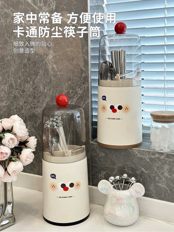 Ống Đựng Đũa Có Núm Cầm Tay