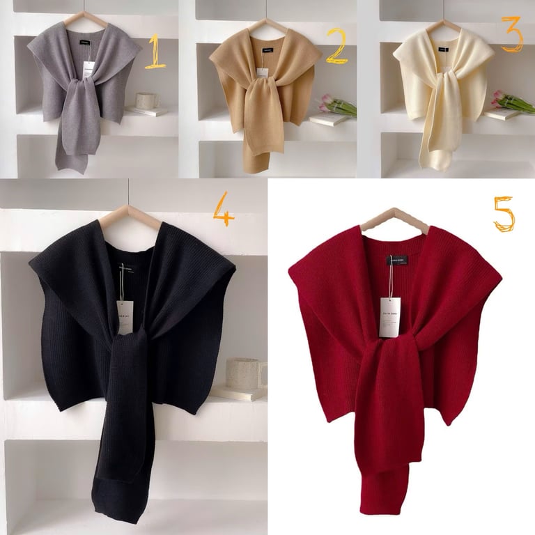 MC111 - KHĂN CHOÀNG LEN SẮC MÀU DÀY DẶN PHONG CÁCH HÀN QUỐC