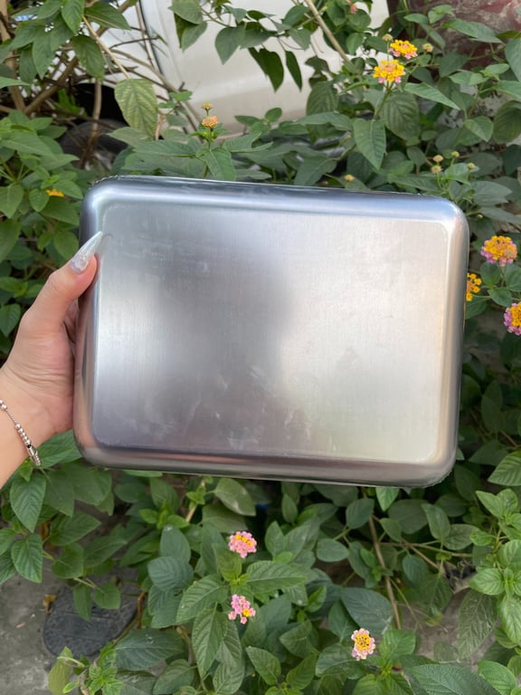 Khay inox 304 chữ nhật - khay đựng thực phẩm inox cao cấp 304