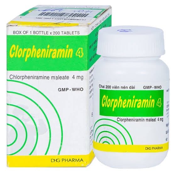 Clopheniramin 4mg hg c/200v