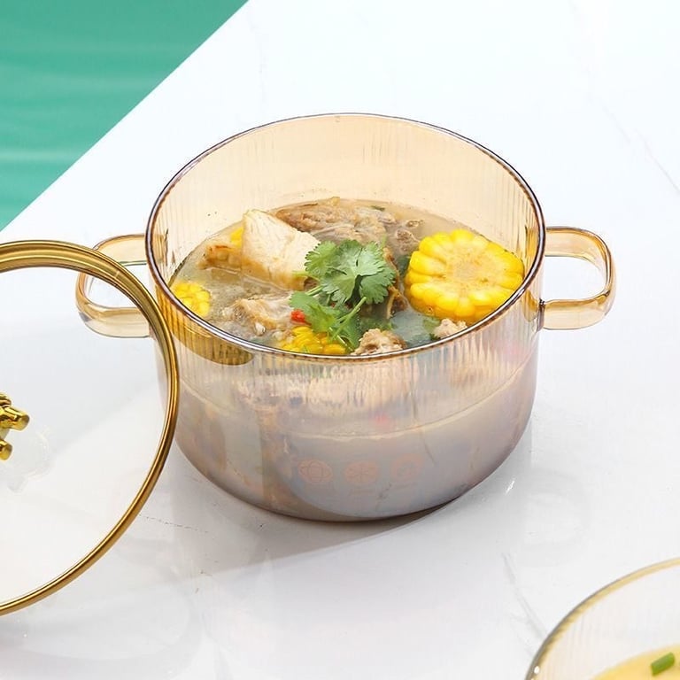 nồi thuỷ tinh  nắp gấu 16cm -1.5lit