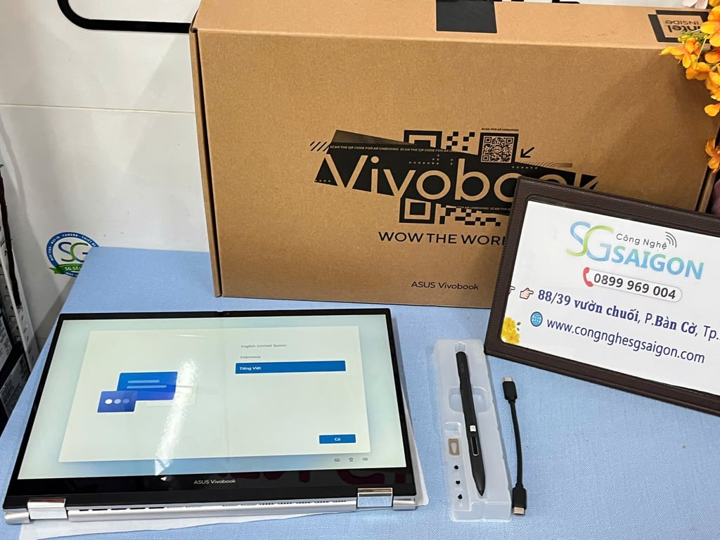 💻 Asus Vivobook S 14 Flip TP3402VA-LZ632W (Core i5-13420H | 16GB | 512GB | Intel Iris Xe | 14.0inch WUXGA | Cảm ứng | Win 11 | Bạc)