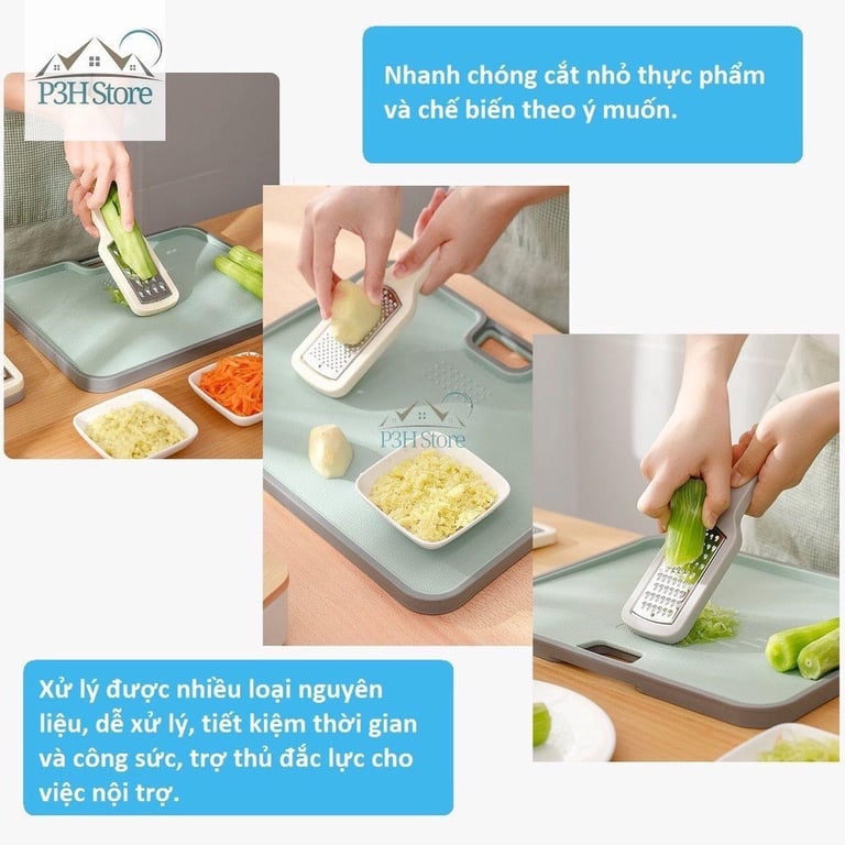 Bộ 3 dụng cụ bào sợi mài nhỏ thực phẩm