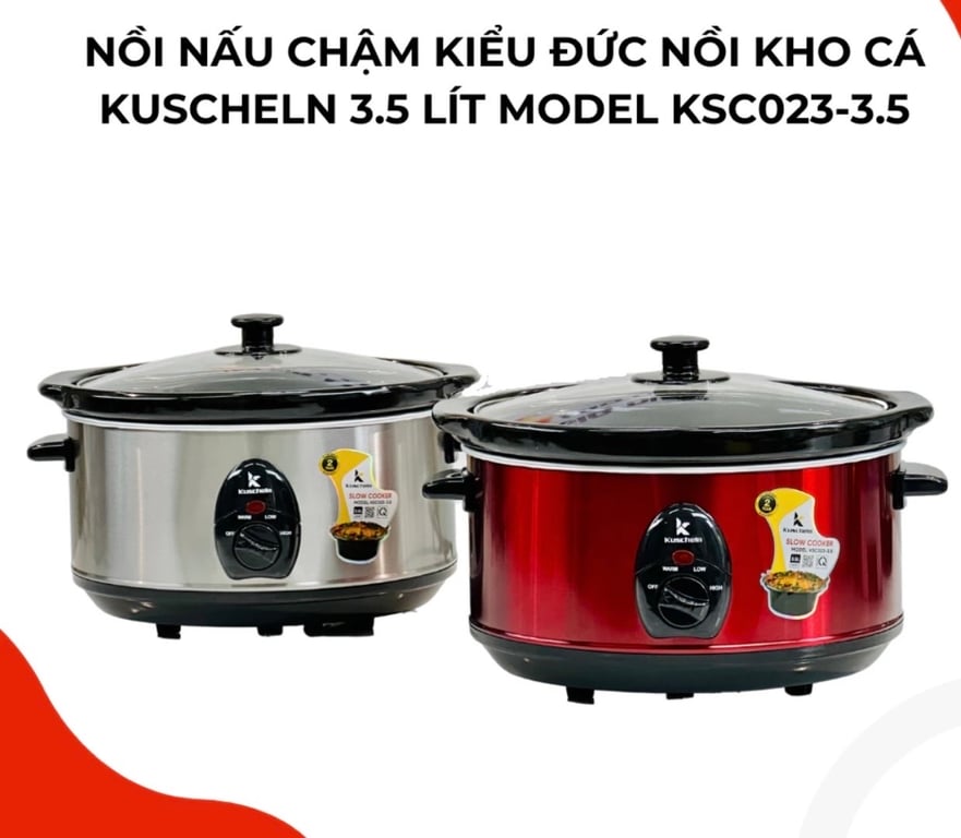 Nồi nấu chậm KSC023-3.5 3,5 lít🏖