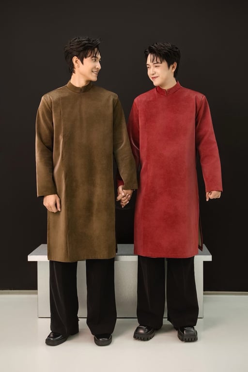 ADN Oao da lộn - nâu M/L/XL/XXL/XXXL