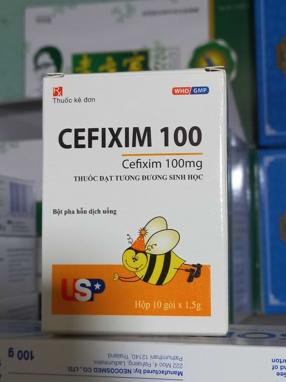 Cefixim 100 us con ong h/10 gói