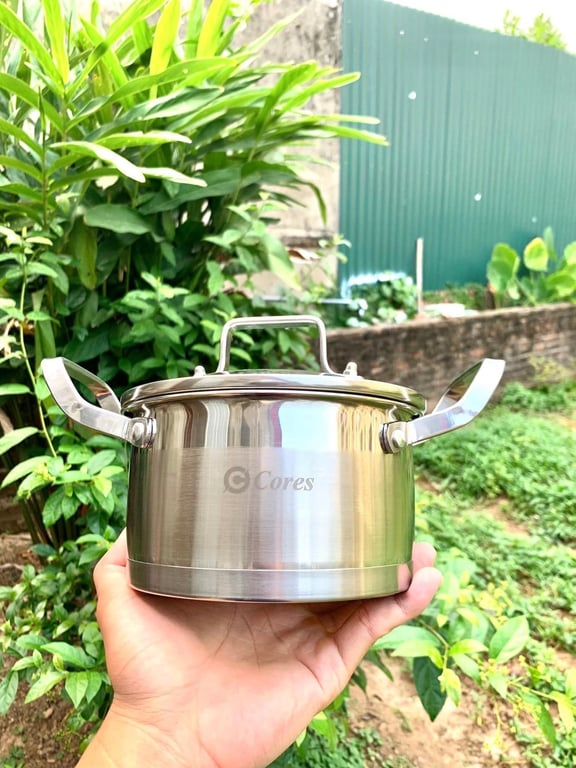 Bộ Nồi INOX 3 Món Đáy 5 Lớp Cores HS35-IP02 Chính Hãng