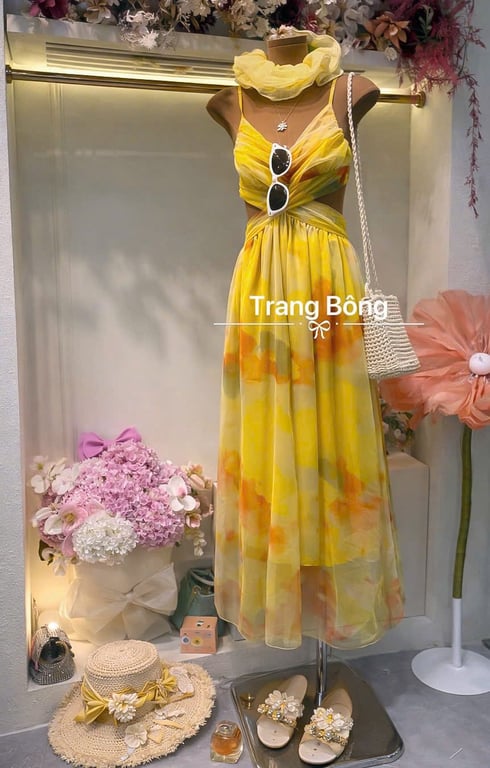 Váy 2s đi biển Trang bông