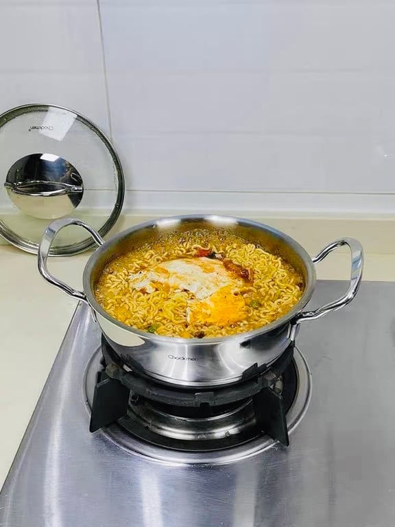 Nồi 2 quai Chockmen 18cm vung kính CKM102