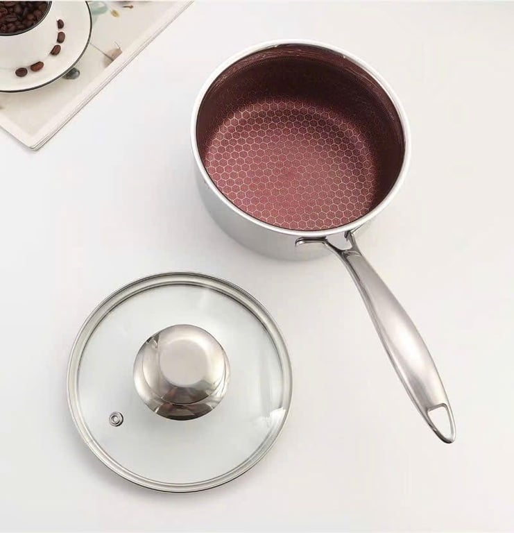 Quánh chống dính vân CARA inox18/10 16cm OYATTON - O477