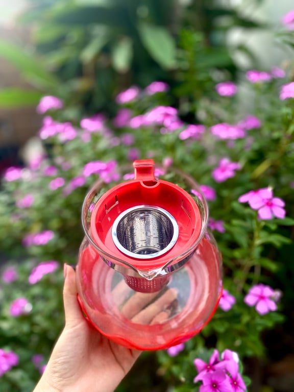 Ấm pha trà thủy tinh có lõi lọc 1.5l
