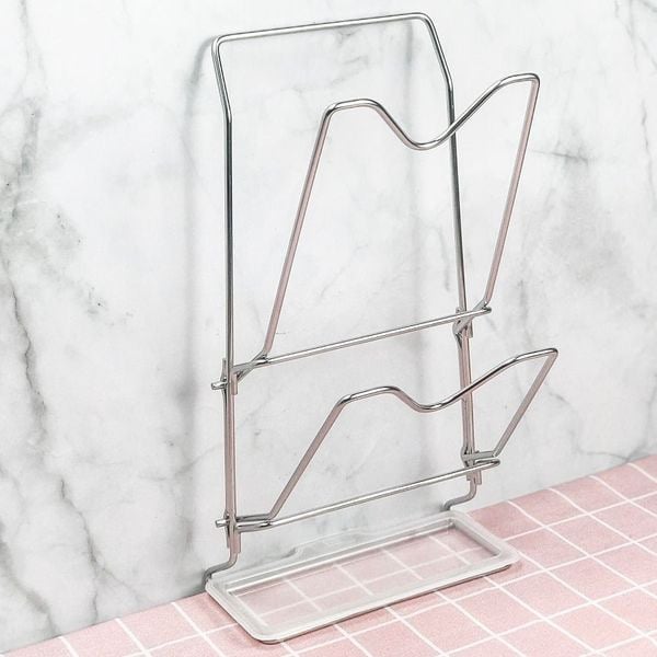 Giá gài vung Inox 304 cao cấp dán tường Gi-89001