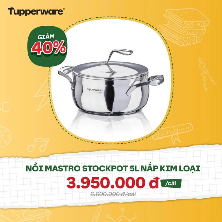 Nồi mastro tupperware 5 lít
