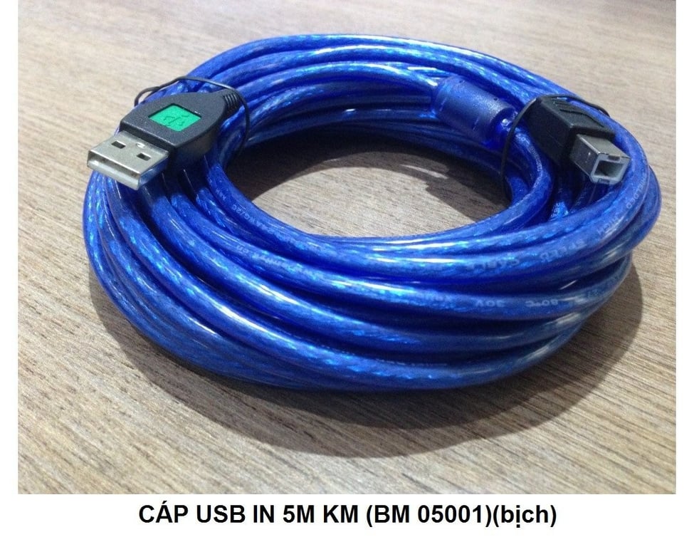 Cáp USB Máy In 5M Kingmaster BM 05001  Chống Nhiễu