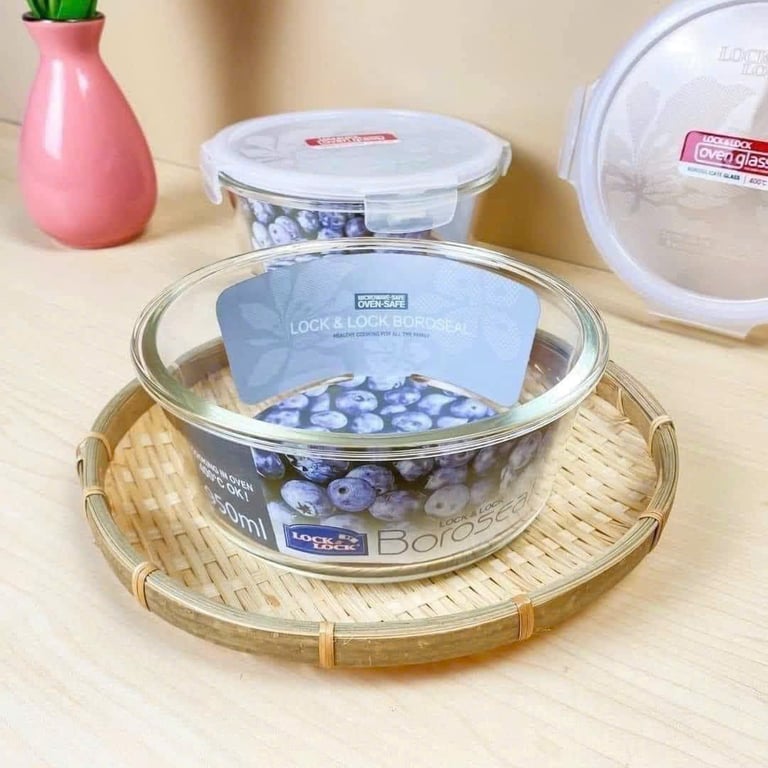 HỘP THỦY TINH TRÒN LOCK&LOCK 950ML