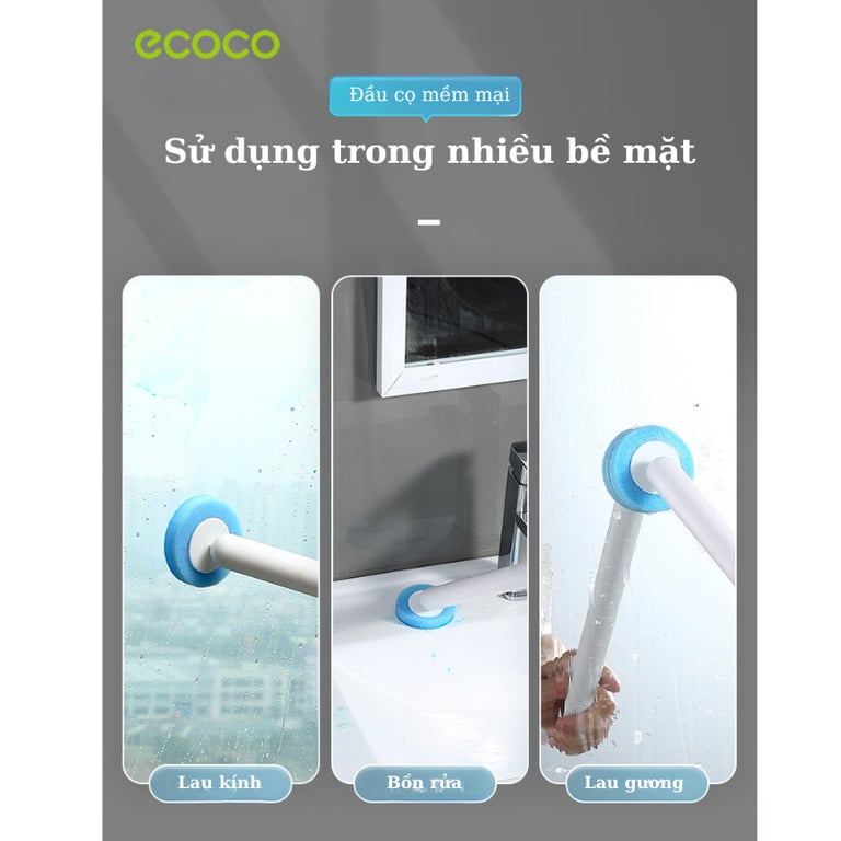 Bộ Cọ Vệ Sinh Ecoco E2132 Kèm 16 Đầu Bàn Chải