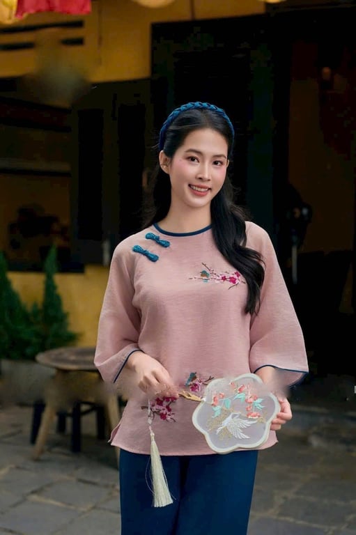 Set PP Vân Đào - hồng xanh (có bigsize).