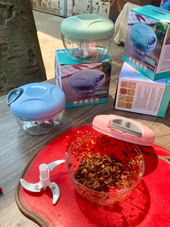 Máy xay tỏi ớt, xay đồ ăn dặm cầm tay mini