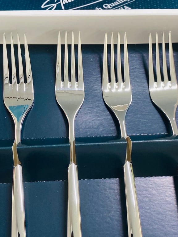 Set 5 dĩa inox cao cấp Villeroy & Boch 21cm (dĩa lớn, kèm hộp)