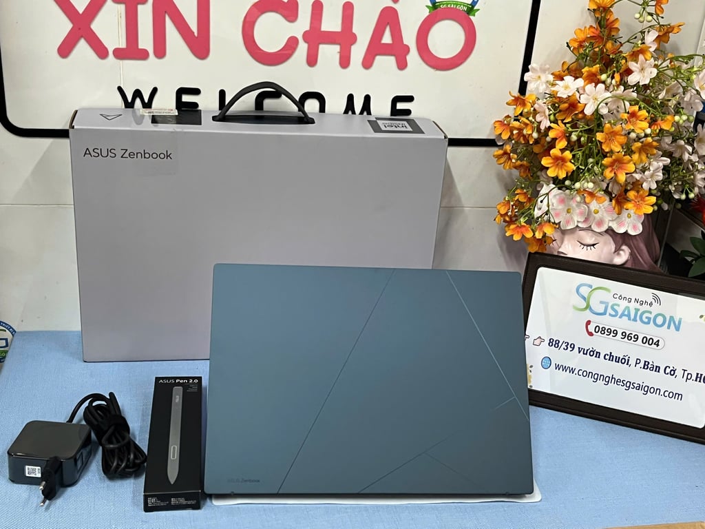 Laptop ASUS Zenbook 14 UX3405CA-PZ188WS (Intel Core Ultra 7 255H | 32GB | 1TB | 14 inch 3K OLED | Intel Arc Graphics | Windows 11 Home + Microsoft Office | Xanh)