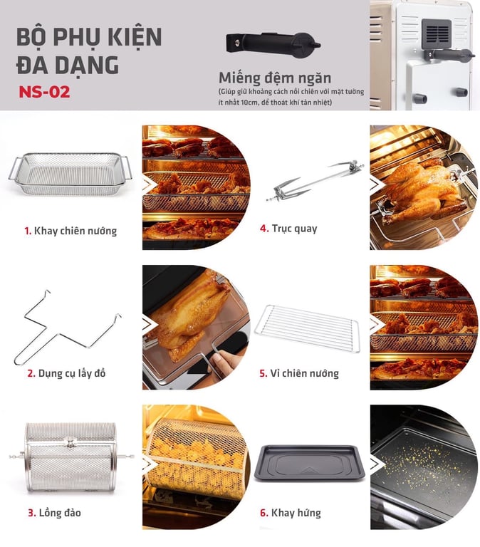 NỒI CHIÊN KHÔNG DẦU NATOSHI NS-02