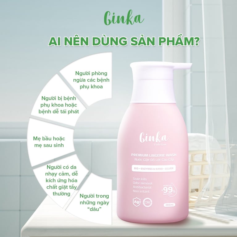 NƯỚC GIẶT ĐỒ LÓT SINH HỌC CAO CẤP GINKA