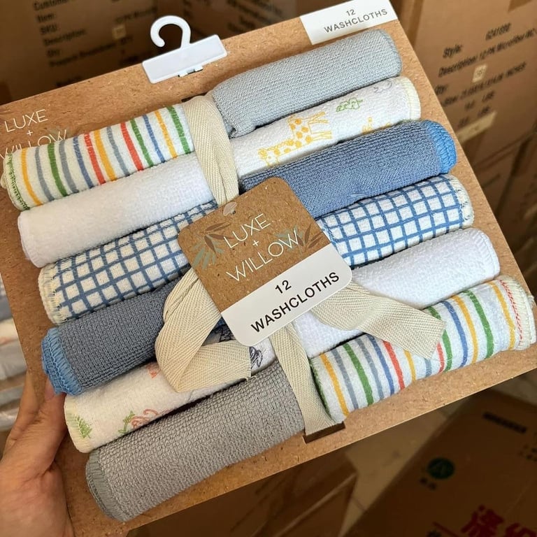 Set 12 khăn mặt LUXE WILLOW