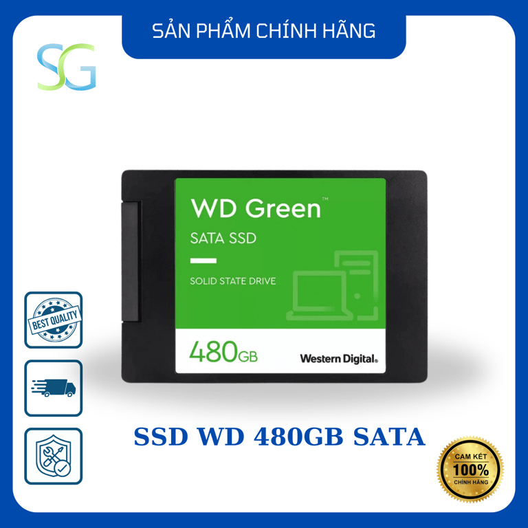 Ổ cứng SSD WD Green 2.5" 480GB SATA III (WDS480G3G0A)