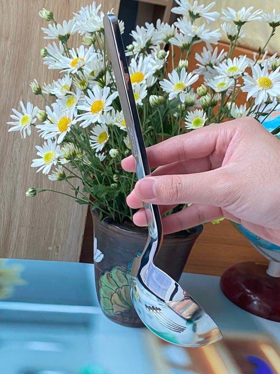 Muôi canh Chockmen đầu to cán thẳng 27cm Ckm148